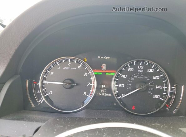 JH4KC1F99GC001456 2016 ACURA RLX Черный Вид щитка приборов