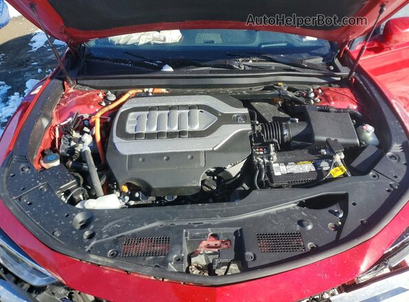 JH4KC2F97LC000418 2020 ACURA RLX Red Widok wnętrza z tyłu