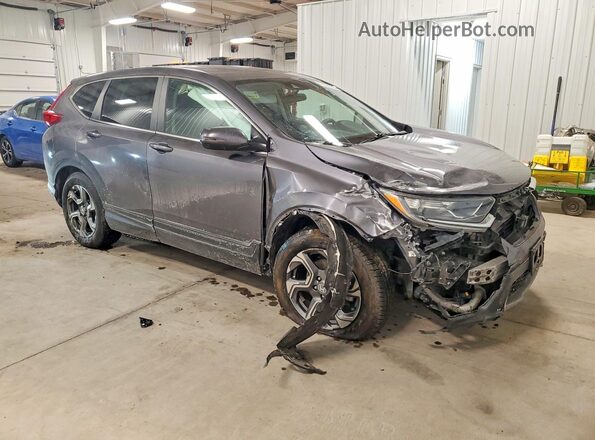 JHLRW2H57KX002584 2019 HONDA CR-V Серый Передняя правая четверть