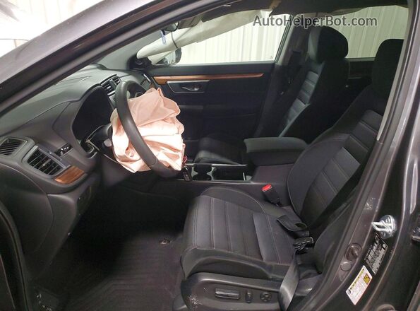 JHLRW2H57KX002584 2019 HONDA CR-V Серый Вид салона спереди
