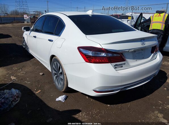 JHMCR6F56HC005382 2017 HONDA ACCORD HYBRID Белый Задняя левая четверть
