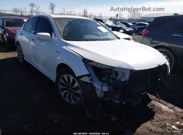 JHMCR6F56HC005382 2017 HONDA ACCORD HYBRID Белый Передняя правая четверть