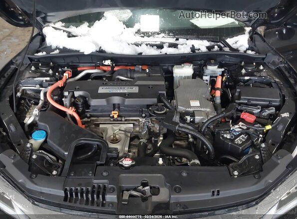 JHMCR6F72HC030779 2017 HONDA ACCORD HYBRID Черный Вид сзади