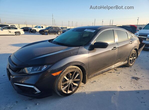 JHMFC1F34KX000830 2019 HONDA CIVIC Gray Front left