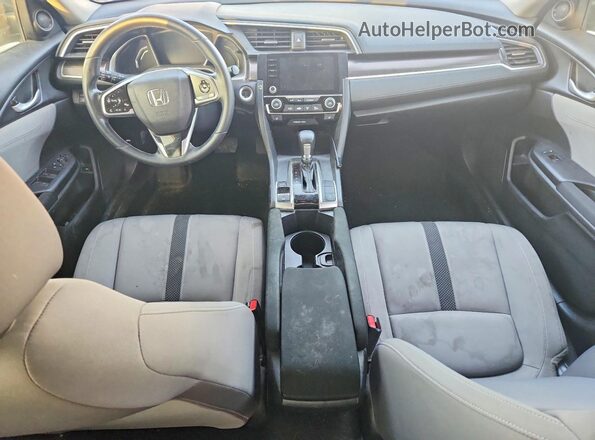JHMFC1F34KX000830 2019 HONDA CIVIC Gray Dashboard view
