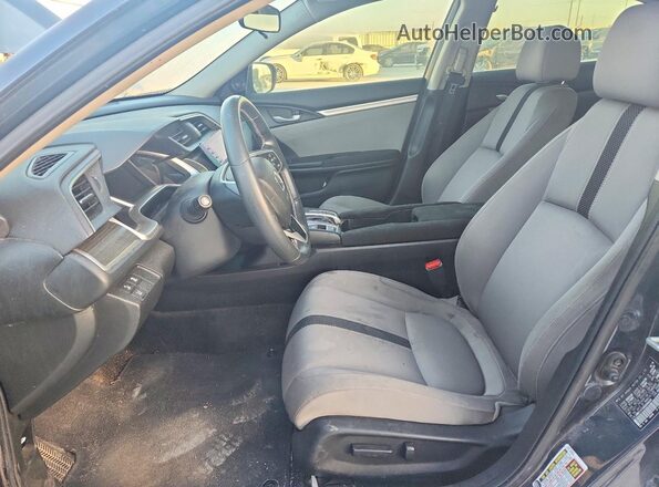 JHMFC1F34KX000830 2019 HONDA CIVIC Gray Front interior view