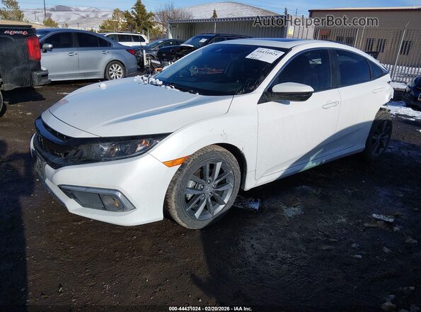JHMFC1F39KX001553 2019 HONDA CIVIC White Առջևի ձախ երեք քառորդ տեսարան
