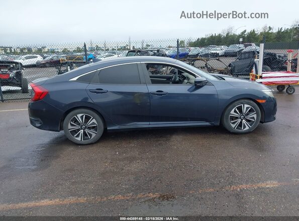 JHMFC1F3XJX030347 2018 HONDA CIVIC Синий Вид задней части салона