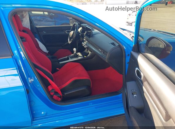 JHMFL5G40PX000295 2023 HONDA CIVIC TYPE R Синий Вид салона спереди