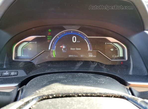 JHMZC5F10KC005257 2019 HONDA CLARITY Белый Вид щитка приборов