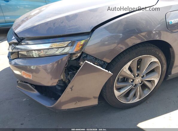 JHMZC5F11KC005221 2019 HONDA CLARITY PLUG-IN HYBRID Серый Вид спереди