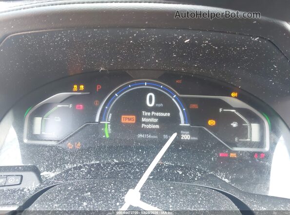 JHMZC5F15JC020982 2018 HONDA CLARITY PLUG-IN HYBRID Black Вид задніх сидінь
