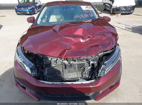 JHMZC5F30JC000298 2018 HONDA CLARITY PLUG-IN HYBRID Red Widok zestawu wskaźników