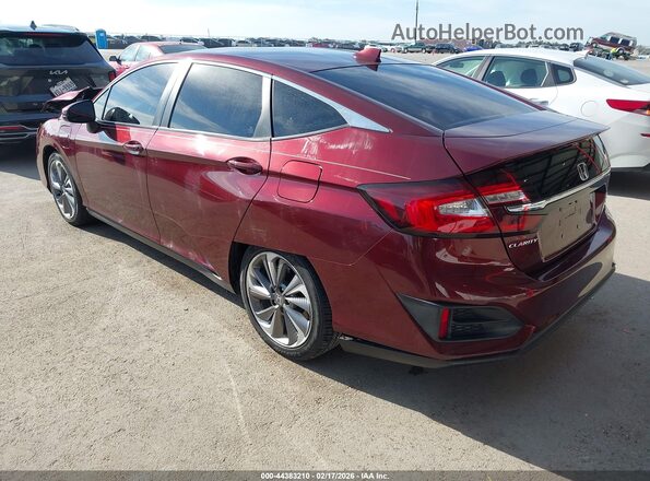 JHMZC5F30JC000298 2018 HONDA CLARITY PLUG-IN HYBRID Red Tył lewy