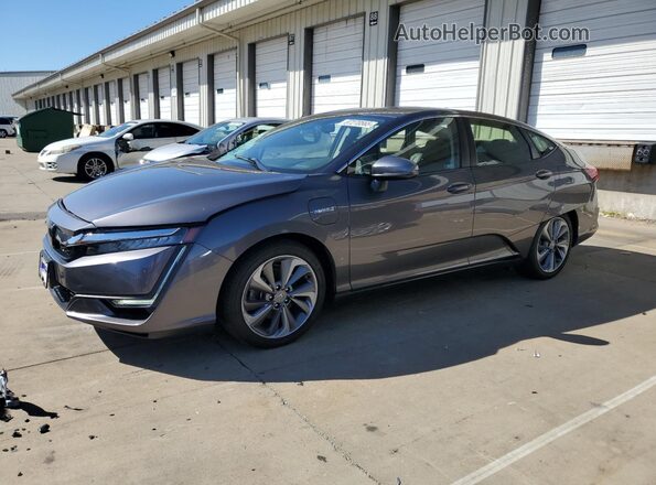 JHMZC5F30JC017201 2018 HONDA CLARITY Gray წინა მარცხენა ხედი სამი მეოთხედიდან