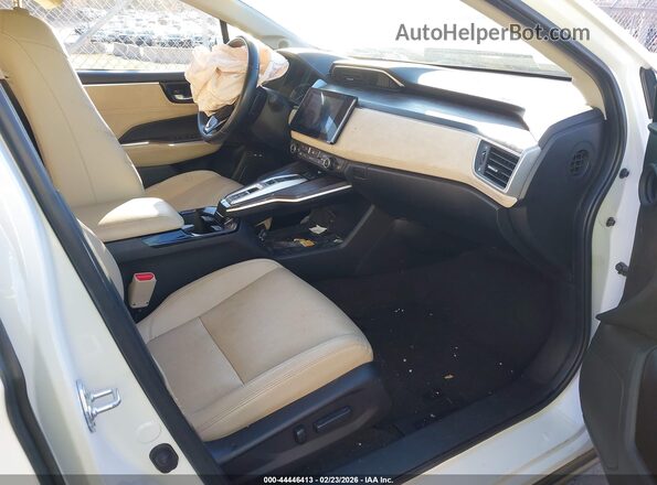 JHMZC5F31JC020320 2018 HONDA CLARITY PLUG-IN HYBRID White Widok wnętrza z przodu