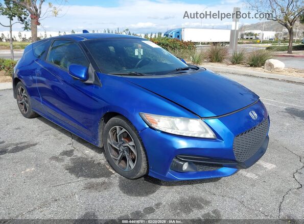 JHMZF1D62GS001366 2016 HONDA CR-Z Синий Передняя правая четверть
