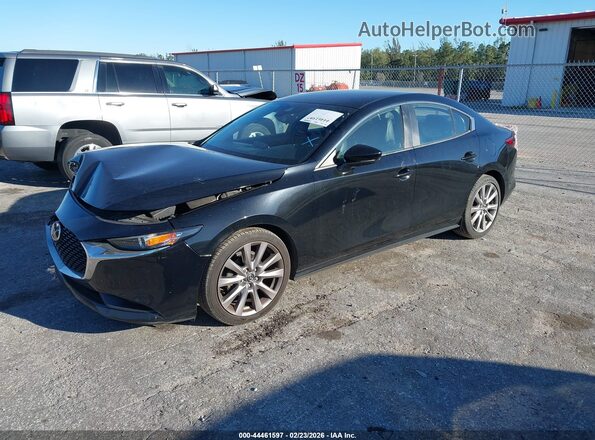 JM1BPABL0M1314359 2021 MAZDA 3 Black Առջևի ձախ երեք քառորդ տեսարան