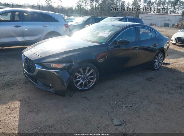 JM1BPABLXM1331802 2021 MAZDA 3 Black წინა მარცხენა ხედი სამი მეოთხედიდან