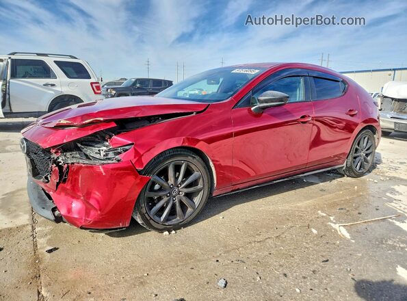 JM1BPALM3K1110966 2019 MAZDA 3 Красный Передняя левая четверть
