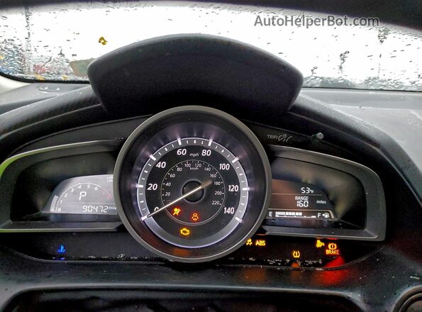 JM1DKBC71G0111831 2016 MAZDA CX-3 Серый Вид щитка приборов