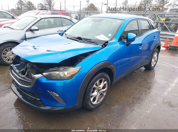 JM1DKDB7XH0170679 2017 MAZDA CX-3 Синий Передняя левая четверть