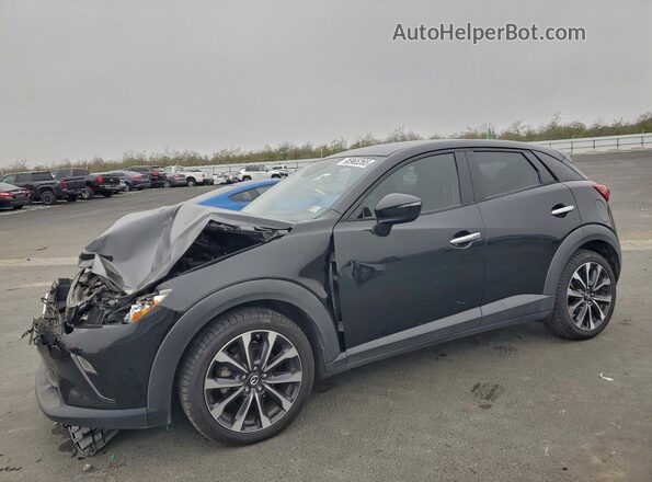 JM1DKDC71K1407334 2019 MAZDA CX-3 Black Առջևի ձախ երեք քառորդ տեսարան