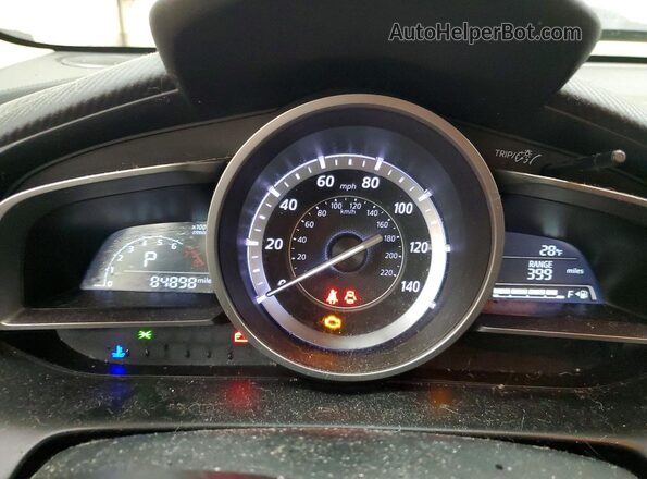 JM1DKFC72H0161887 2017 MAZDA CX-3 Gray Vista del cuadro de instrumentos