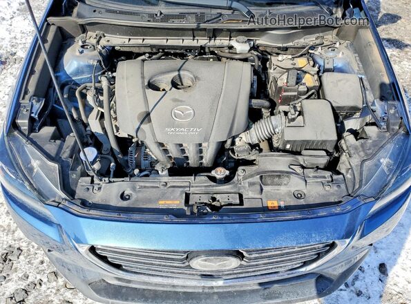 JM1DKFD74K0425570 2019 MAZDA CX-3 Синий Вид задней части салона