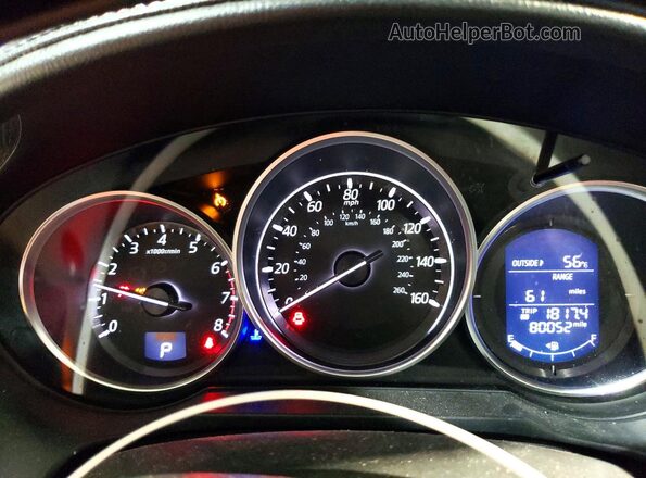JM1GJ1V54G1464757 2016 MAZDA 6 Белый Вид щитка приборов