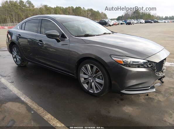 JM1GL1TY2M1614237 2021 MAZDA 6 Gray Front right