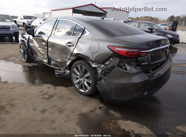 JM1GL1TY2M1614237 2021 MAZDA 6 Gray Rear left