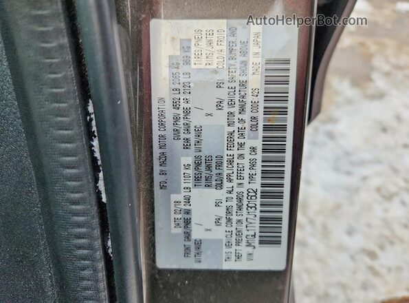 JM1GL1TY7J1301602 2018 MAZDA 6 Brown Vista del compartimento del motor