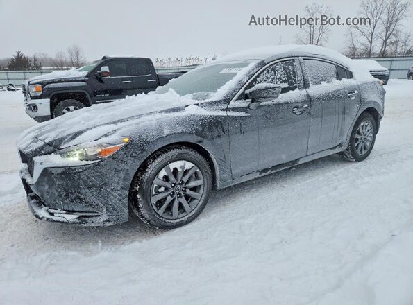 JM1GL1UM2J1319971 2018 MAZDA 6 Черный Передняя левая четверть