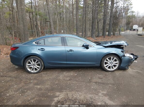 JM1GL1V52H1153985 2017 MAZDA 6 Синий Вид задней части салона