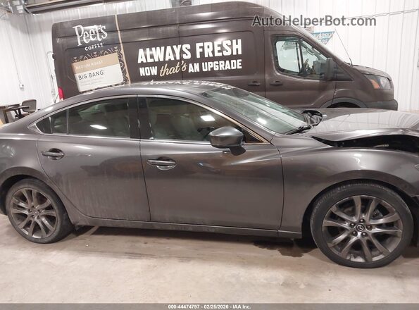 JM1GL1W59H1121713 2017 MAZDA 6 Серый Вид задней части салона