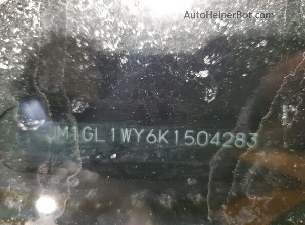 JM1GL1WY6K1504283 2019 MAZDA 6 Синий Вид наклейки с VIN-кодом