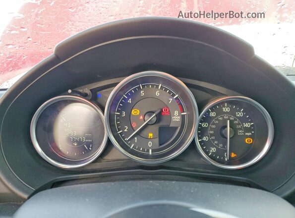 JM1NDAC71K0305566 2019 MAZDA MX-5 Red Vista del cuadro de instrumentos