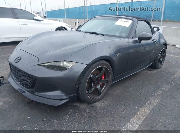 JM1NDAC76G0109890 2016 MAZDA MX-5 MIATA Серый Передняя левая четверть
