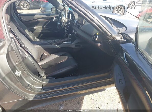JM1NDAD72J0201679 2018 MAZDA MX-5 MIATA Gray Widok wnętrza z przodu