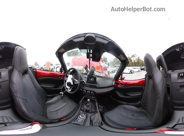 JM1NDAD7XG0112855 2016 MAZDA MX-5 Red Vista interior de 360 grados