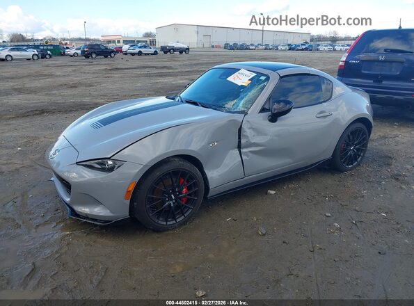 JM1NDAL71R0606753 2024 MAZDA MX-5 MIATA RF Серый Передняя левая четверть