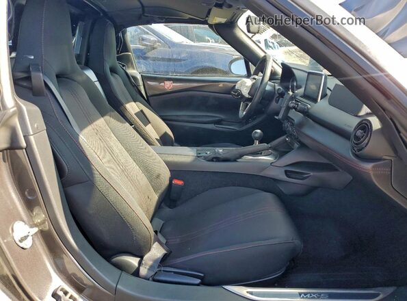 JM1NDAL72H0104154 2017 MAZDA MX-5 Gray Vista de los asientos traseros