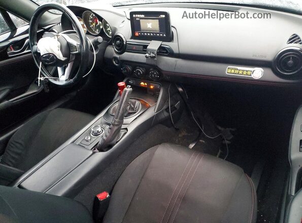 JM1NDAL77K0302848 2019 MAZDA MX-5 Black Vista del salpicadero