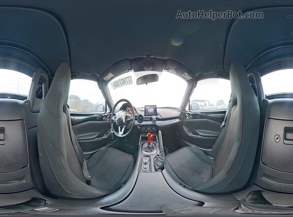 JM1NDAL77K0302848 2019 MAZDA MX-5 Black Vista de la etiqueta del VIN