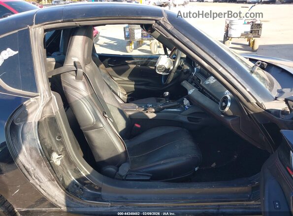 JM1NDAM70J0200739 2018 MAZDA MX-5 MIATA RF Black Widok wnętrza z przodu