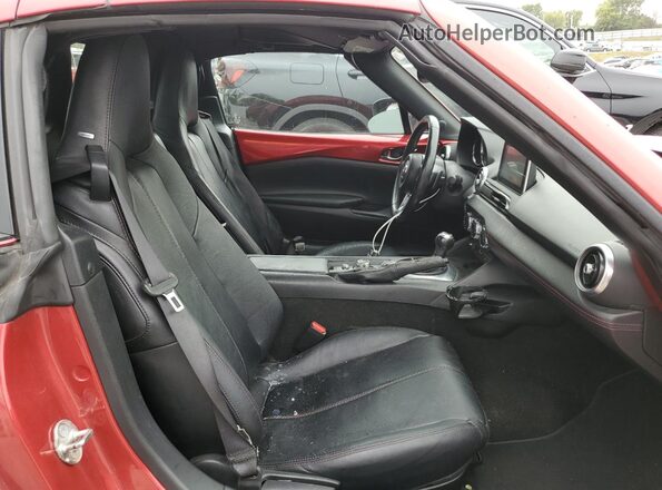 JM1NDAM73H0103786 2017 MAZDA MX-5 Maroon Rear seats view