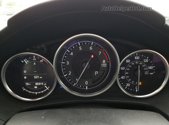 JM1NDAM73H0103786 2017 MAZDA MX-5 Maroon Instrument cluster view