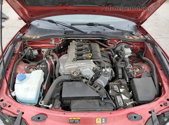 JM1NDAM73H0103786 2017 MAZDA MX-5 Maroon Rear interior view