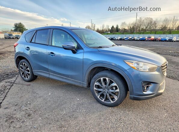 JM3KE4DY2G0664237 2016 MAZDA CX-5 Blue Front right